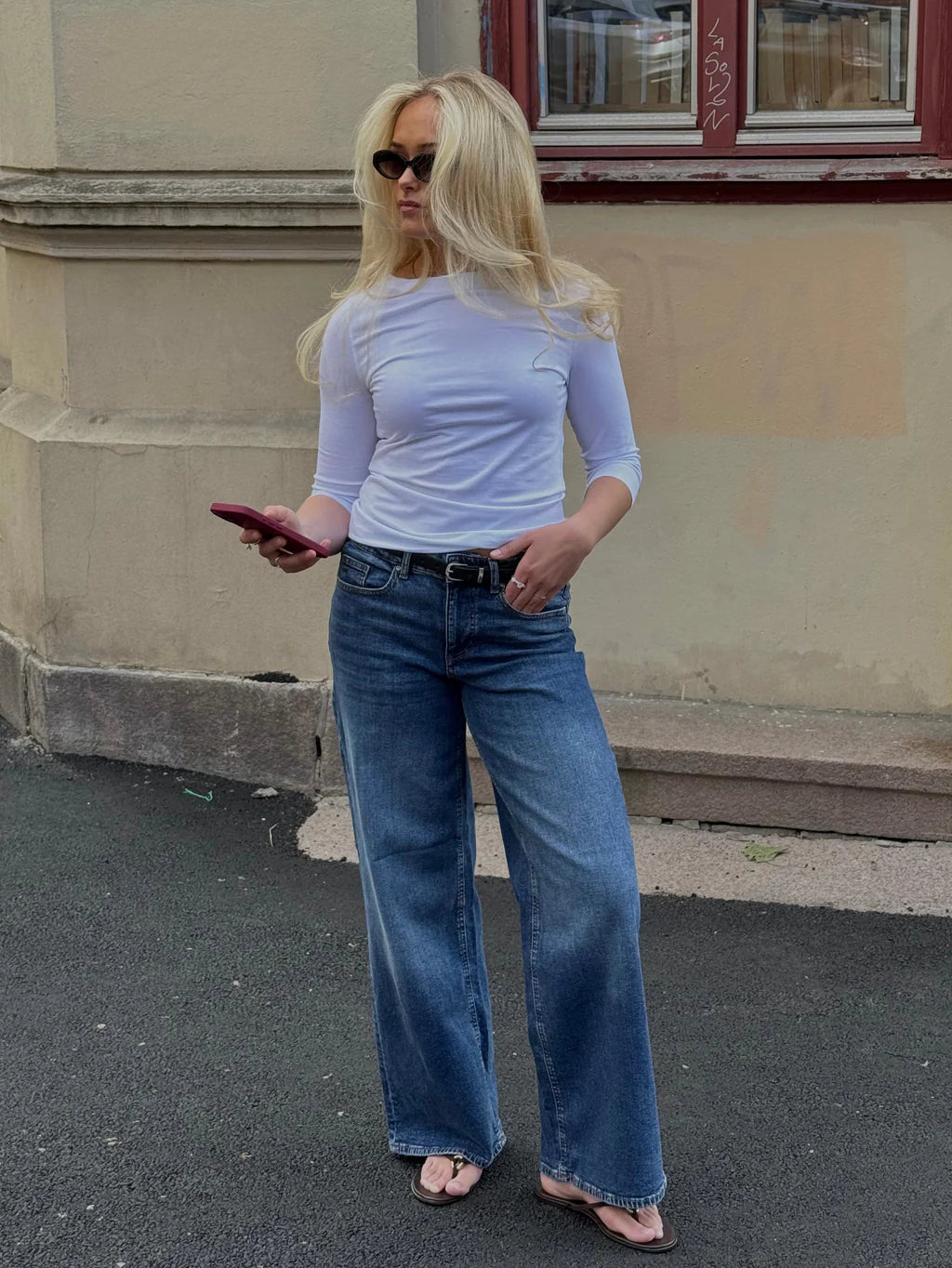 VMSANDIE-STRETCH Jeans - Medium Blue Denim